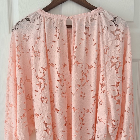 Free People Blush Lace Blouse - Picture 2 of 6